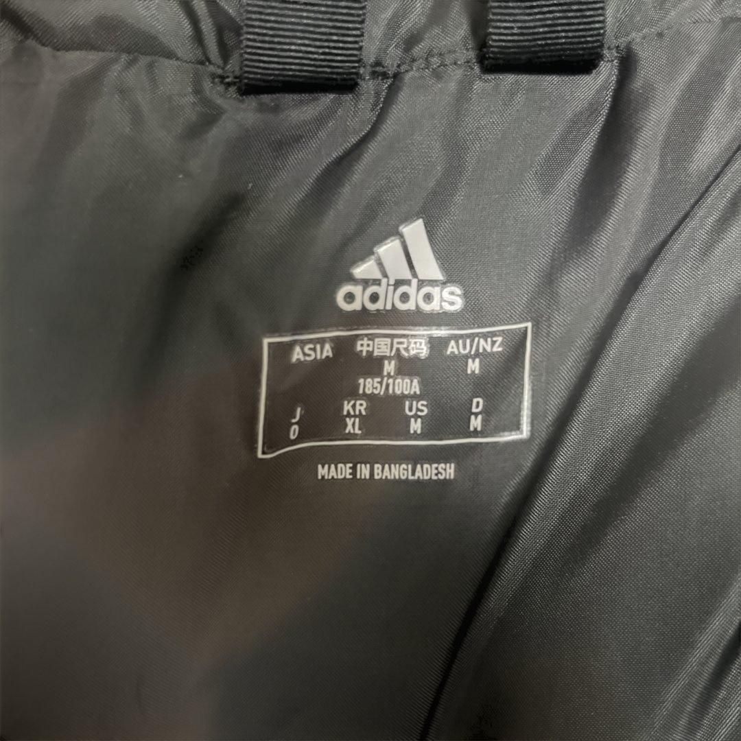 adidas フード付きロングベンチコート