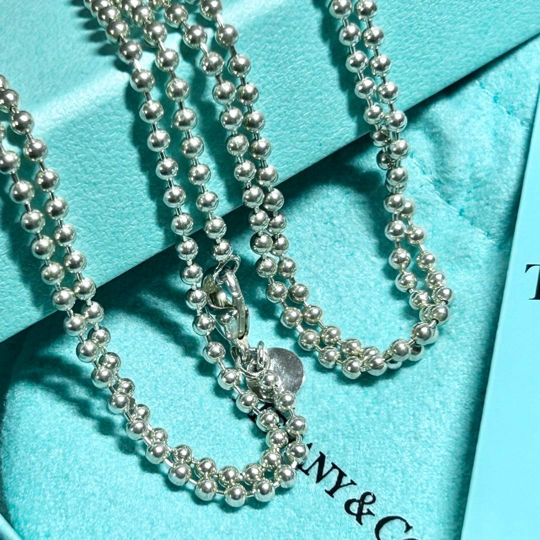 ティファニー　ロング　ボールチェーン　ネックレス　ペンダント　Tiffany