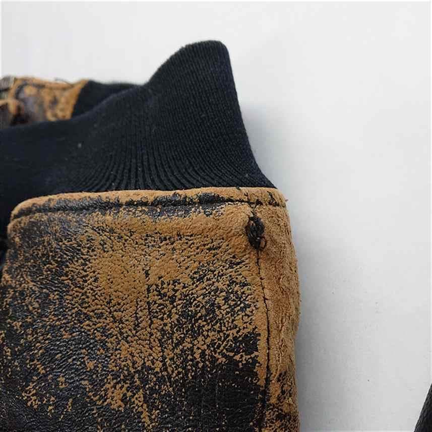 ■アヴィレックス フライトジャケット パッチカスタム レザージャケット