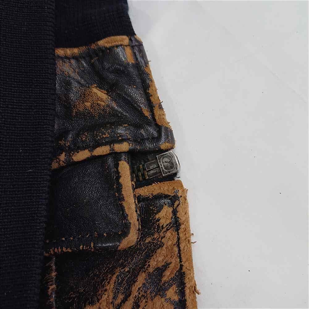 ■アヴィレックス フライトジャケット パッチカスタム レザージャケット