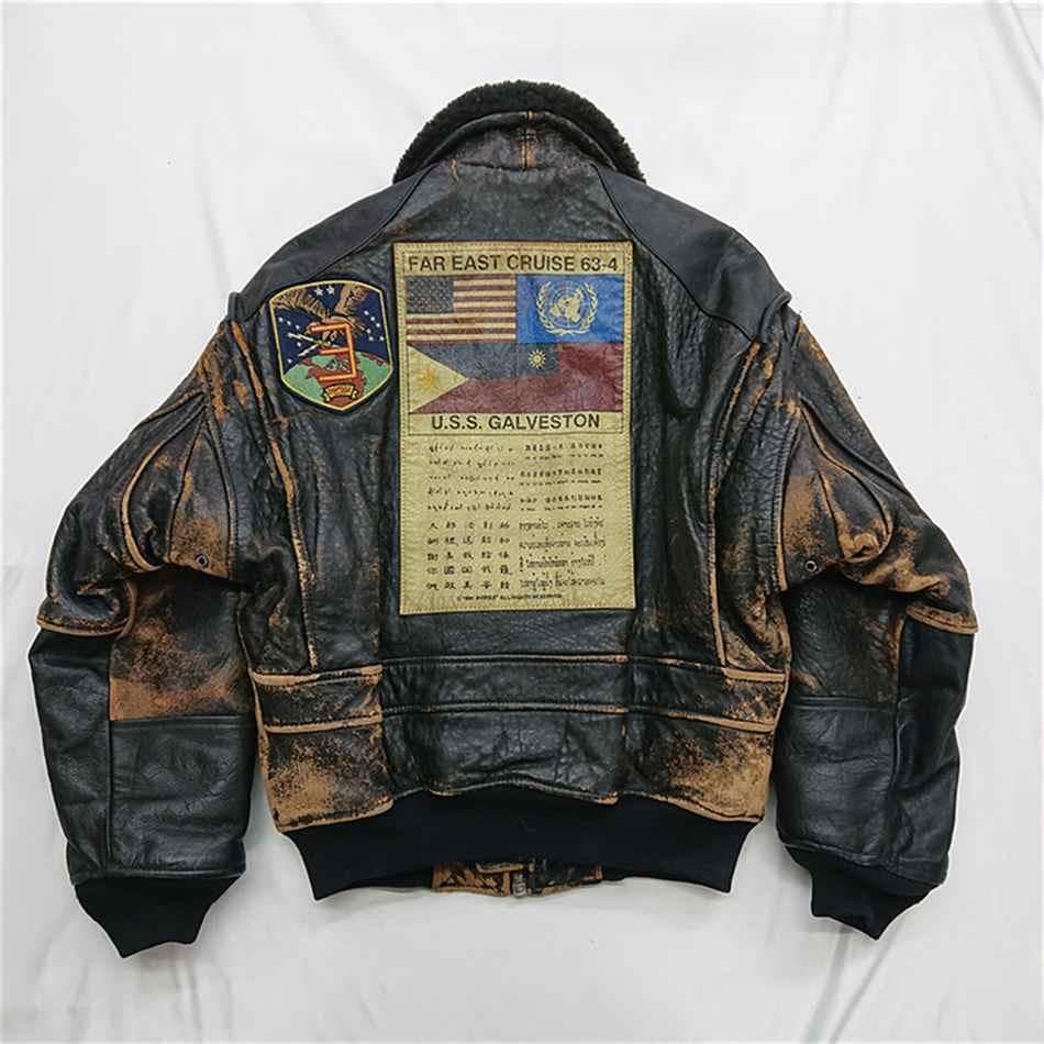 ■アヴィレックス フライトジャケット パッチカスタム レザージャケット