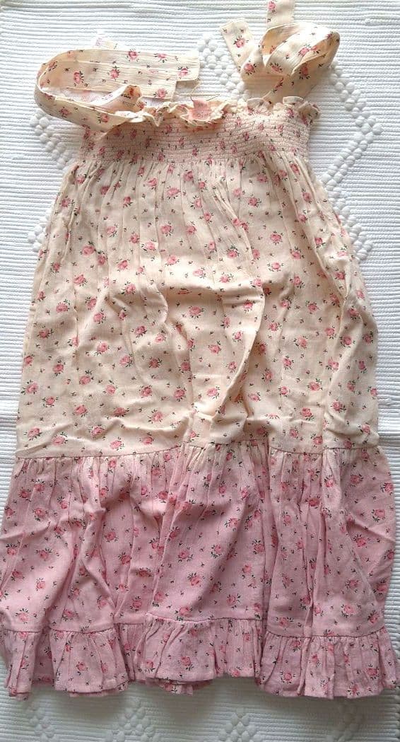 新品♡ bonjour skirt dress ＆scarf 8Y♡
