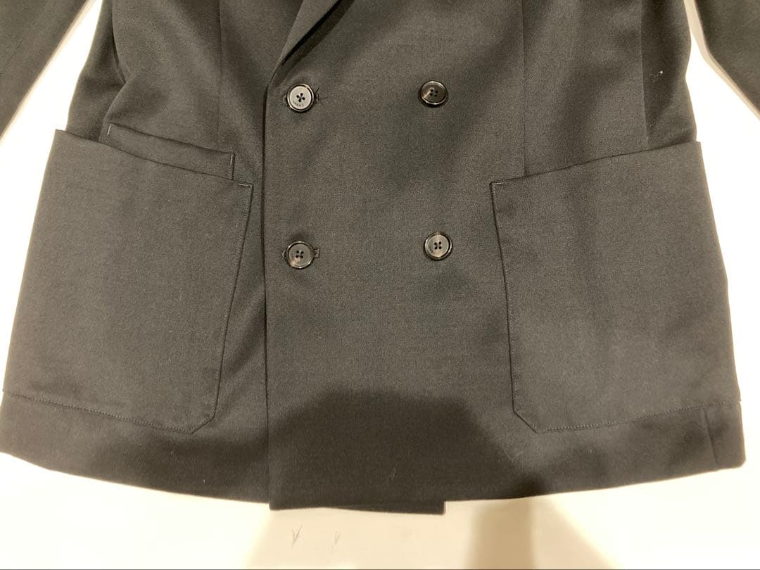 中古　CABaN ウールギャバジン ダブルブレストジャケット・テーパードパンツ