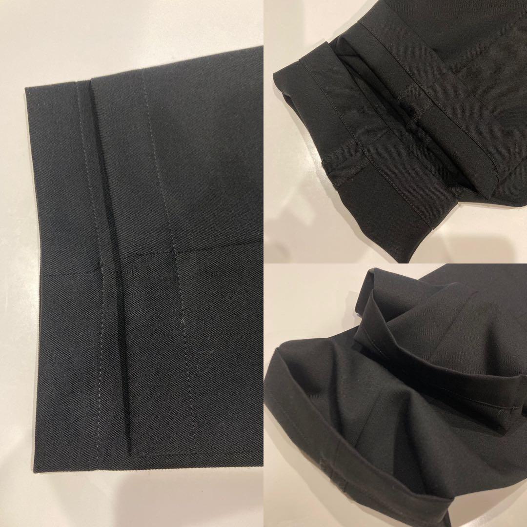 中古　CABaN ウールギャバジン ダブルブレストジャケット・テーパードパンツ