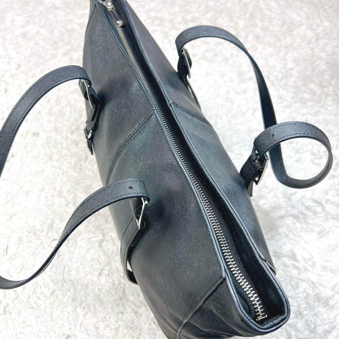 未使用級✨ アルマーニジーンズ トートバッグ ビジネスバッグ PUレザー