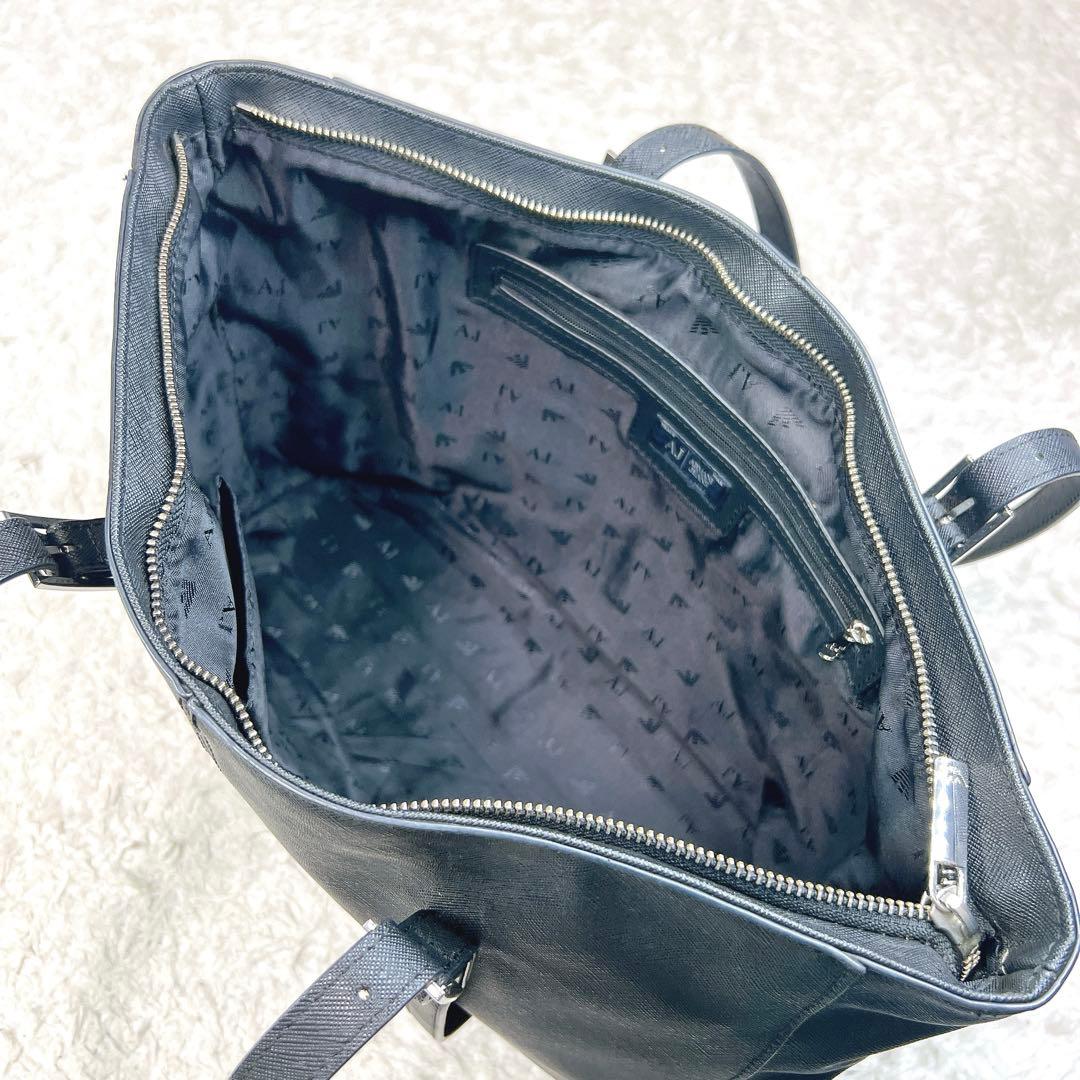 未使用級✨ アルマーニジーンズ トートバッグ ビジネスバッグ PUレザー