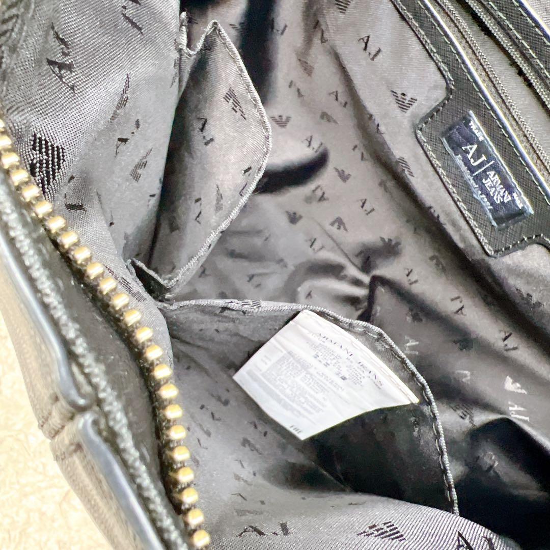 未使用級✨ アルマーニジーンズ トートバッグ ビジネスバッグ PUレザー