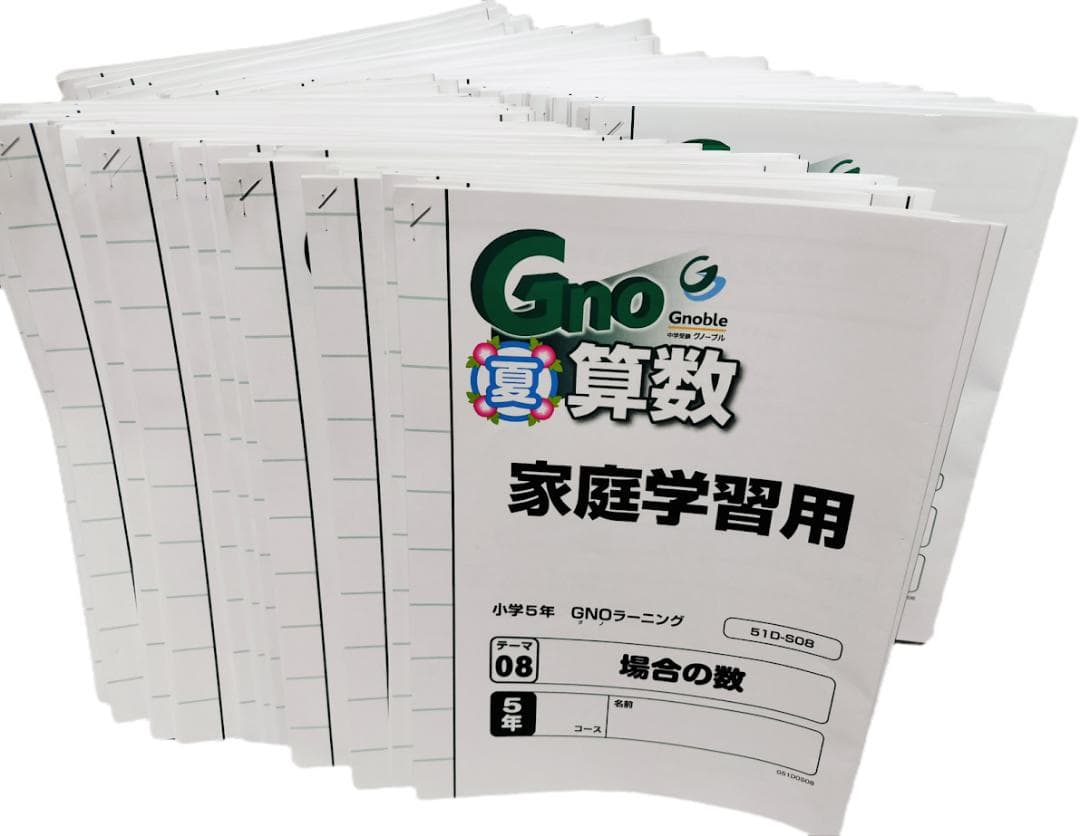 グノーブル　算数　５年生　１年分　算数　家庭学習用　テキスト　小５