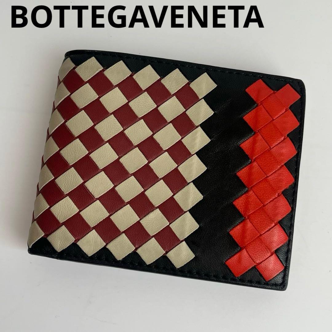 ✨極美品✨　BOTTEGAVENETA イントレチャート　折り財布　メンズ