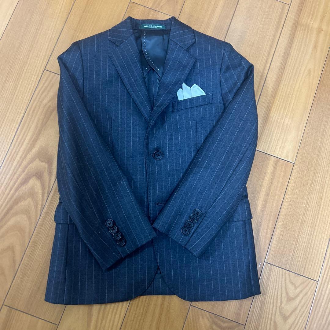 ミキハウス×エルメネジルドゼニア社製素材使用 グレースーツ 120cm