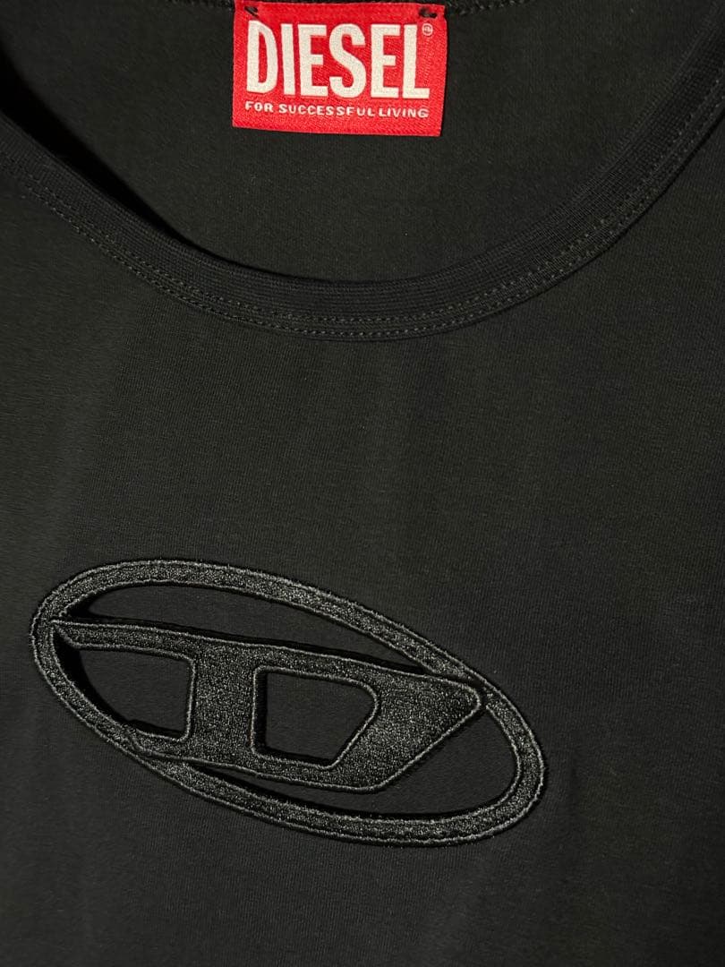 DIESEL D-ANGIEL ブラック Tシャツ L
