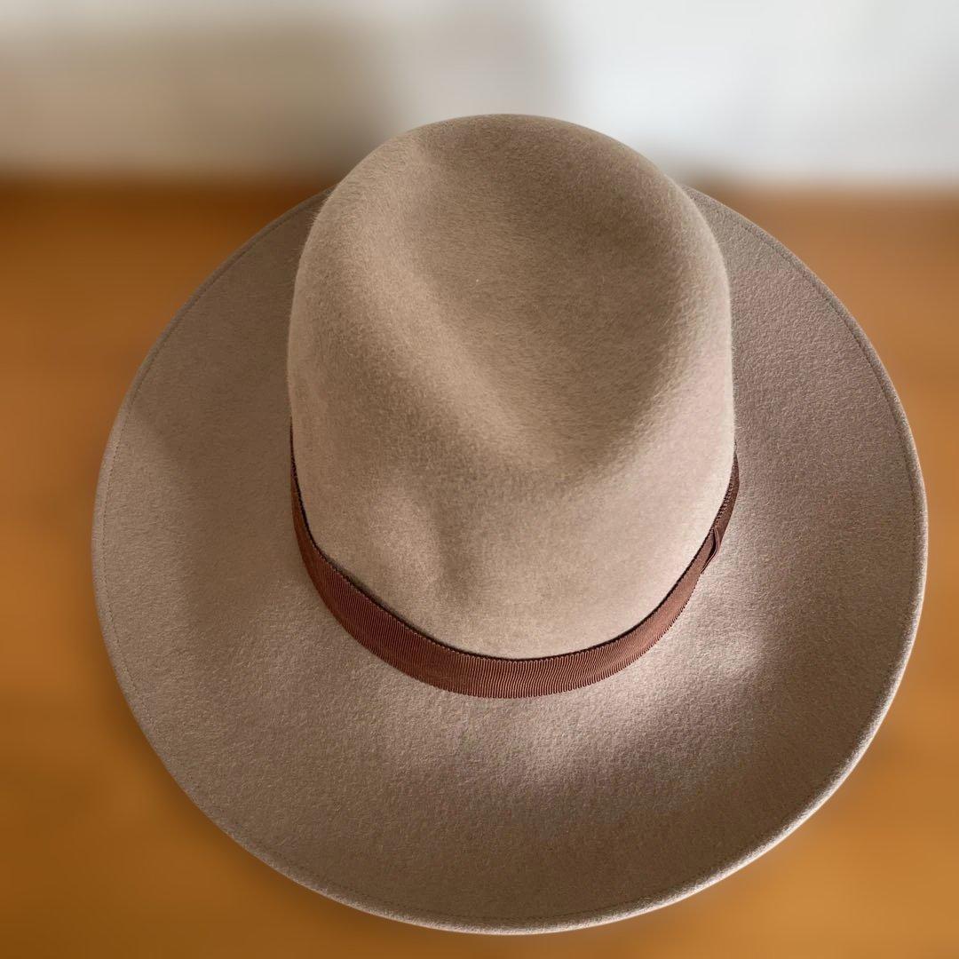 ももこ　様　ウール ブラウン　ハット ブラウン　リボン