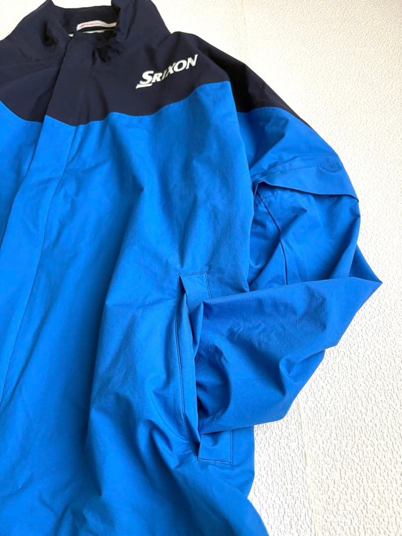 Srixon SMR1000メンズ レインウェア セットアップブルー撥水軽量