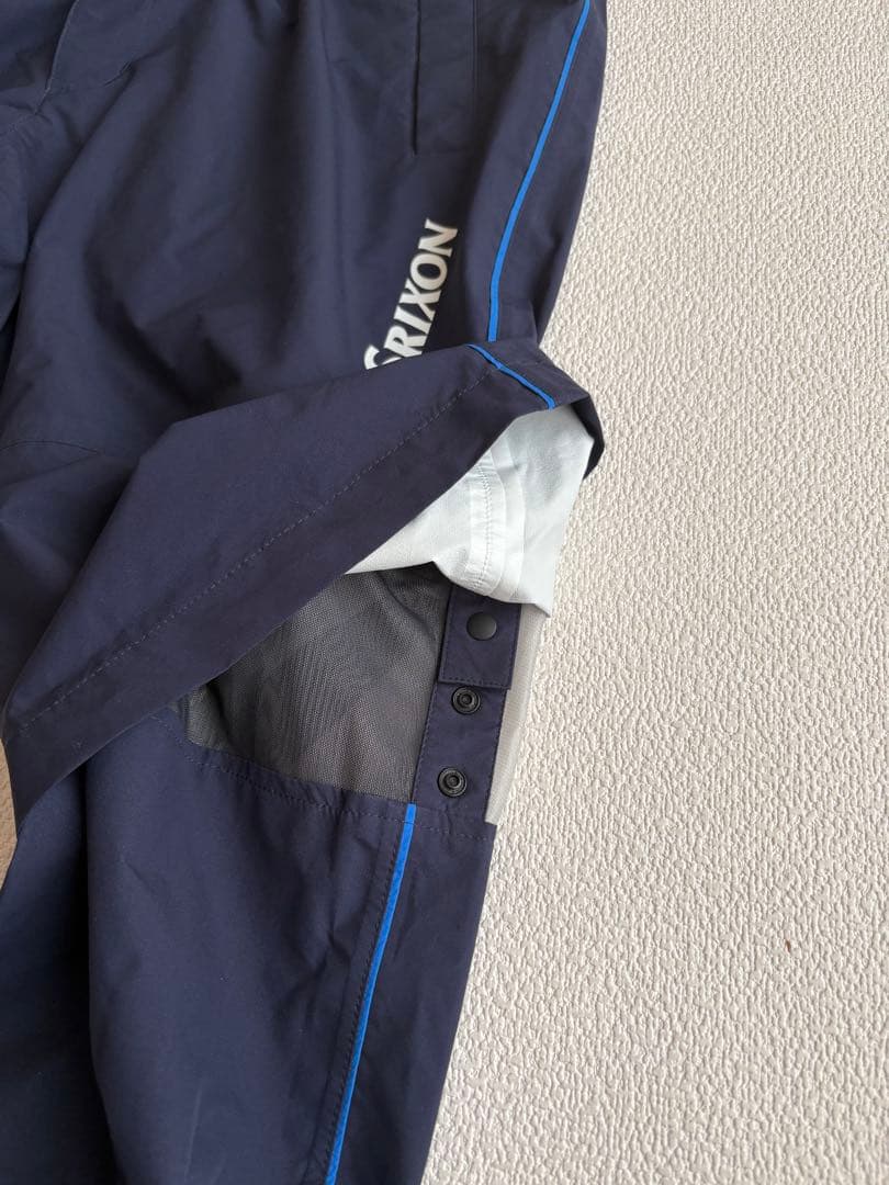 Srixon SMR1000メンズ レインウェア セットアップブルー撥水軽量