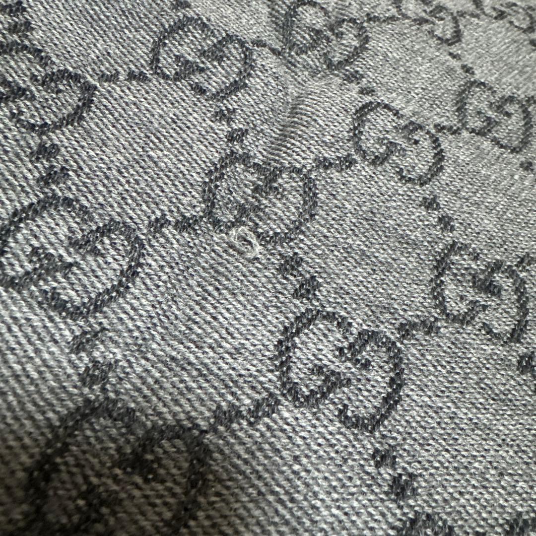 GUCCI GGロゴマフラー グレー