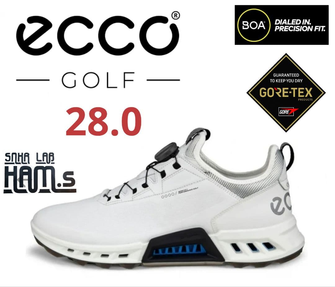 美品　ecco バイオム C4 ボア ゴアテックス　ゴルフシューズ　28