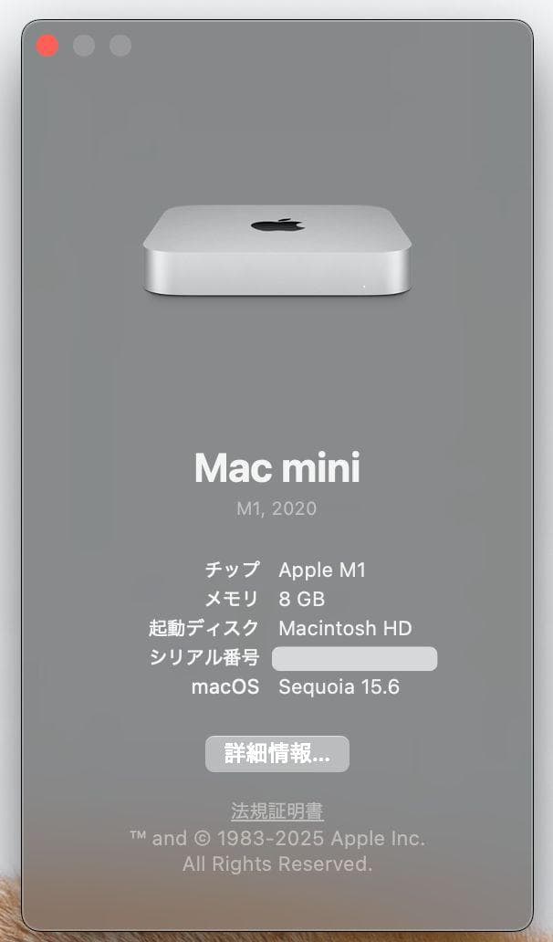 美品 Apple Mac mini M1 256GB 初期化済み 箱付属品完備