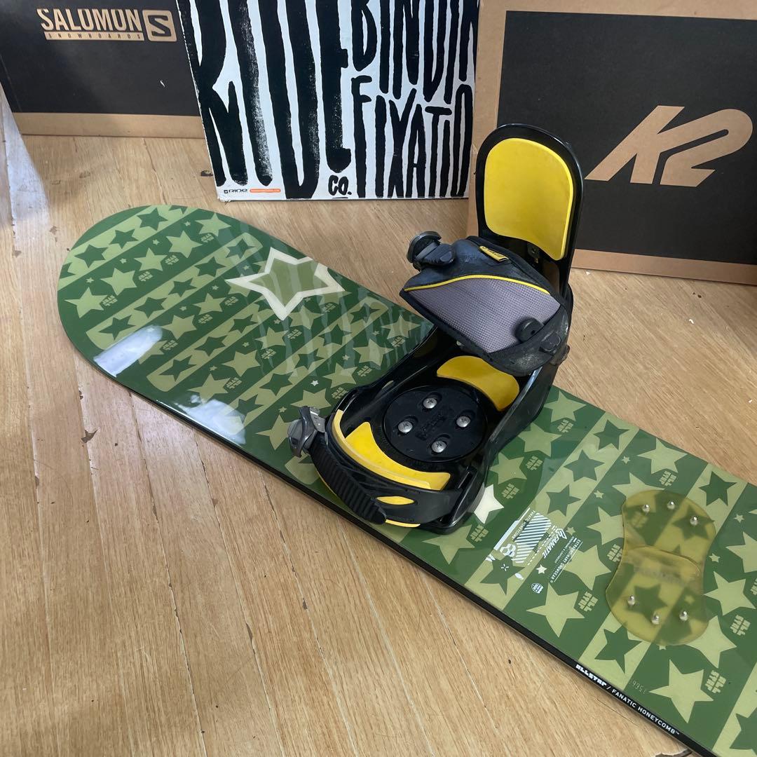 FANATIC×NAKID　バインディング付　スノーボードセット　ファナティック