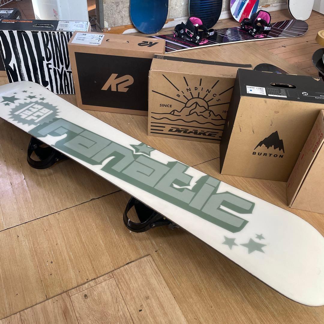 FANATIC×NAKID　バインディング付　スノーボードセット　ファナティック