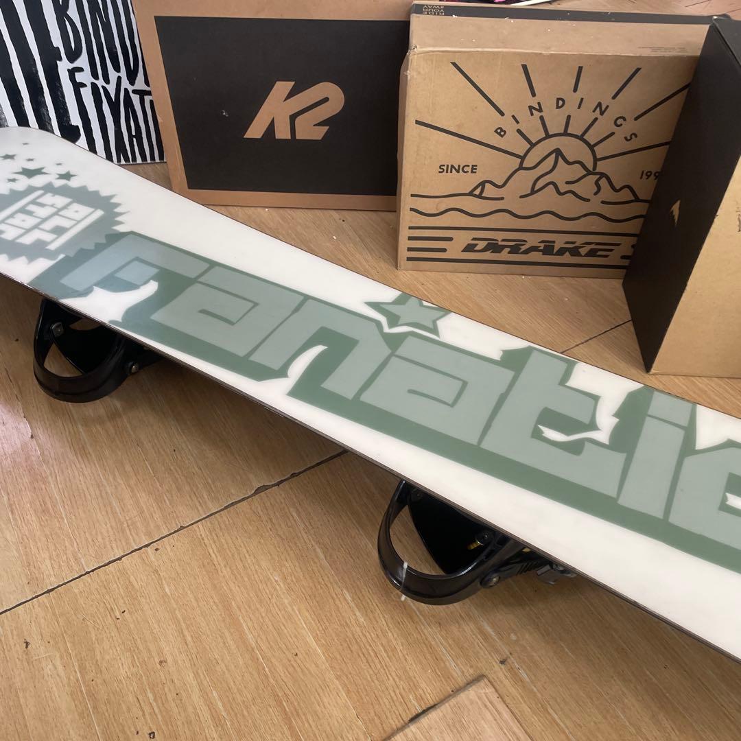 FANATIC×NAKID　バインディング付　スノーボードセット　ファナティック