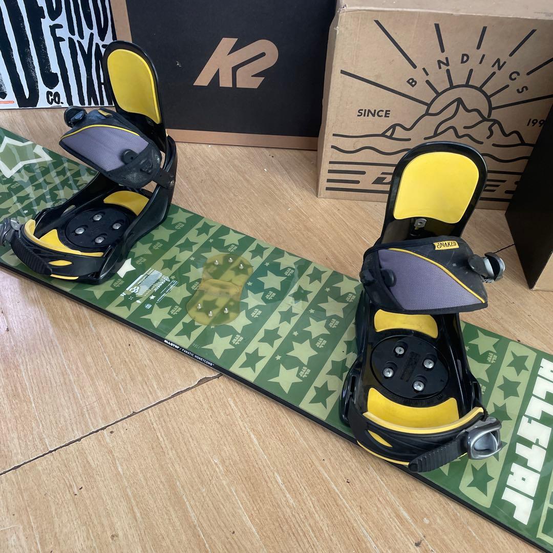 FANATIC×NAKID　バインディング付　スノーボードセット　ファナティック