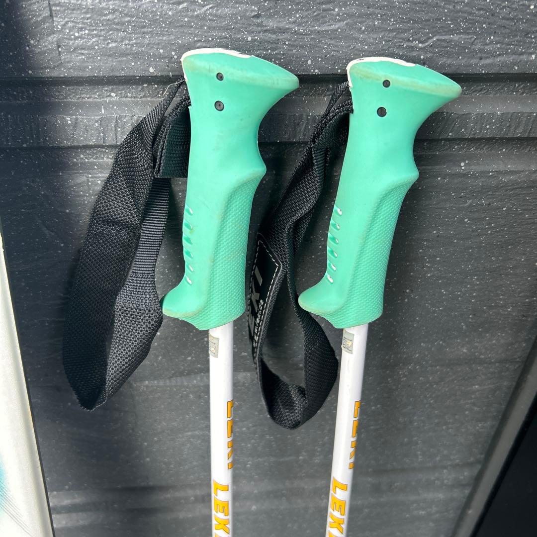 サロモン　スキー板　137cm バッグ付き　LEKIストック