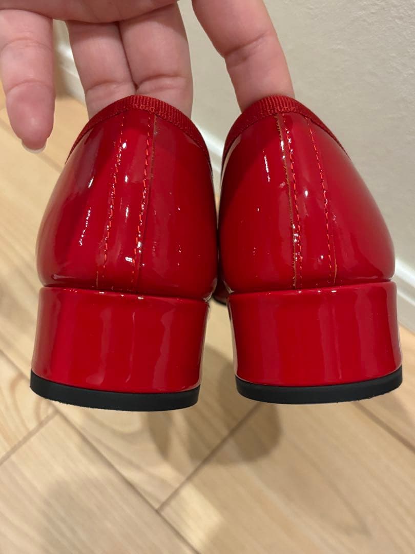 最終値下げ repetto レペット 赤 バレエシューズ 38.5サイズ