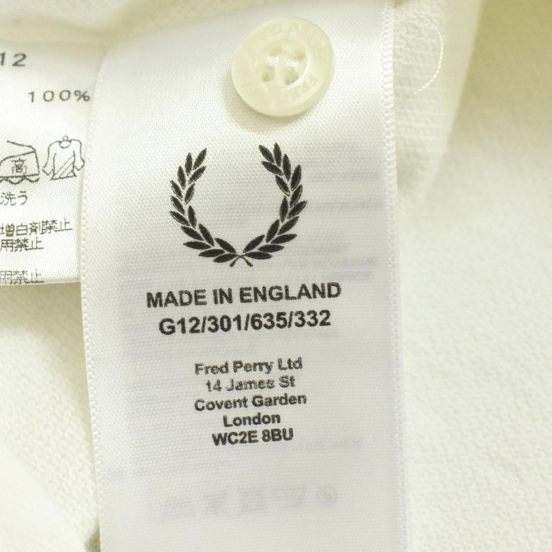 【美品】英国製 フレッドペリー FRED PERRY 半袖 月桂樹 ポロシャツ♪