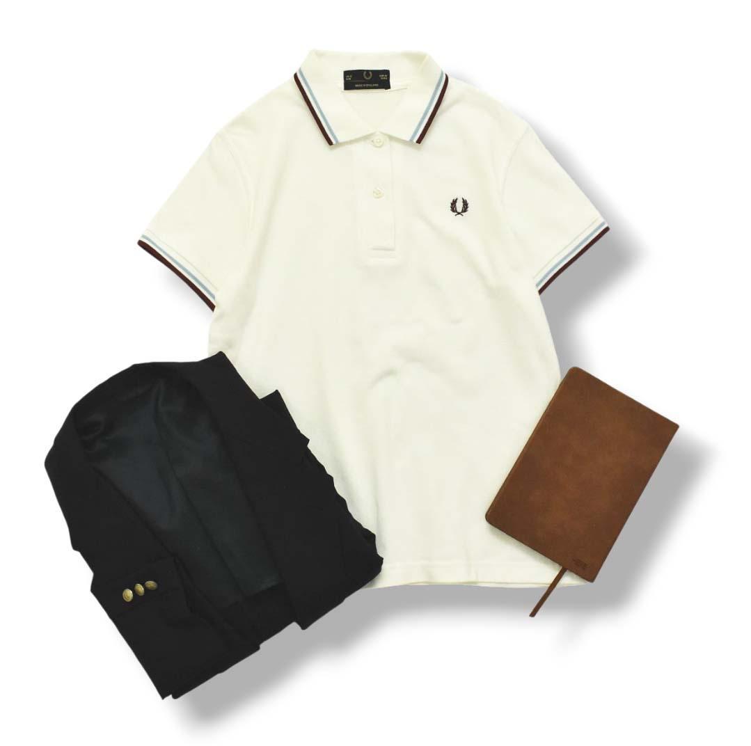 【美品】英国製 フレッドペリー FRED PERRY 半袖 月桂樹 ポロシャツ♪