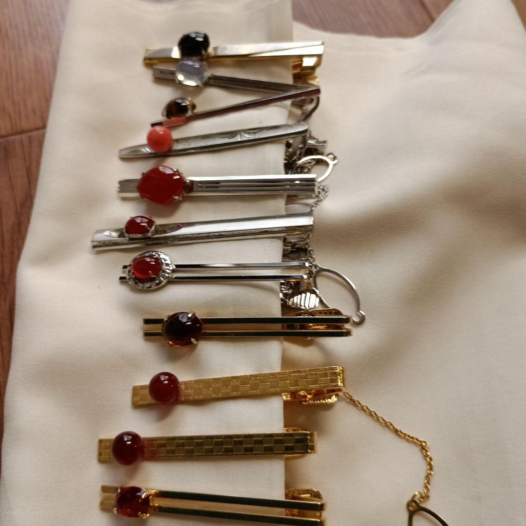 まとめ売り ネクタイピンとカフスボタンの166点セット 大量 ケース 本日限り