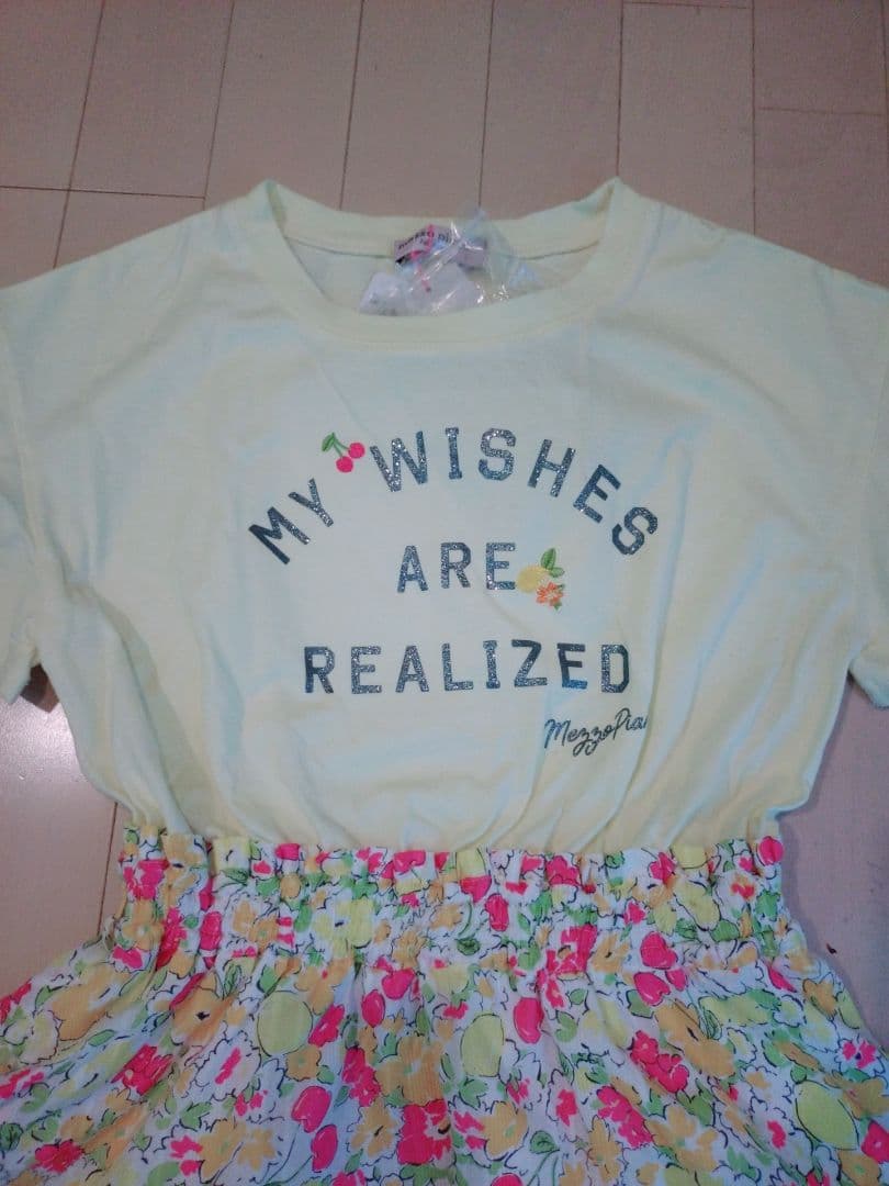 新品未使用 メゾピアノ ジュニア 花柄ワンピース L160