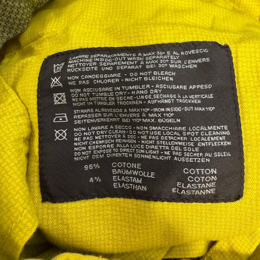 PT01 ピーティーゼロウーノ ストレッチ スリムパンツ イエロー 48