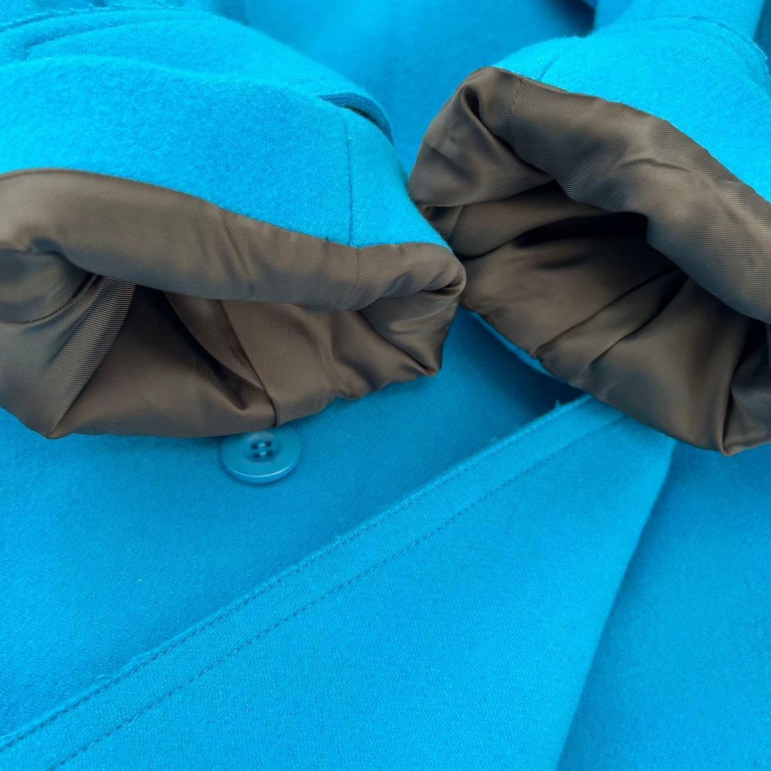 【最終値下げ】メゾンスペシャル　ウール100%コート　青