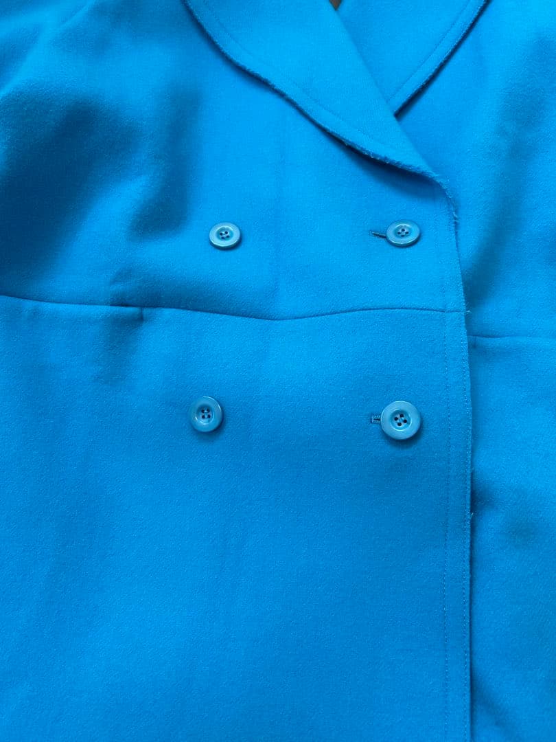 【最終値下げ】メゾンスペシャル　ウール100%コート　青