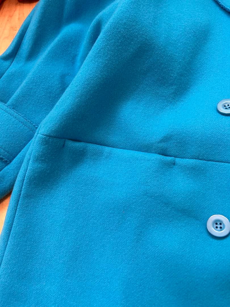 【最終値下げ】メゾンスペシャル　ウール100%コート　青
