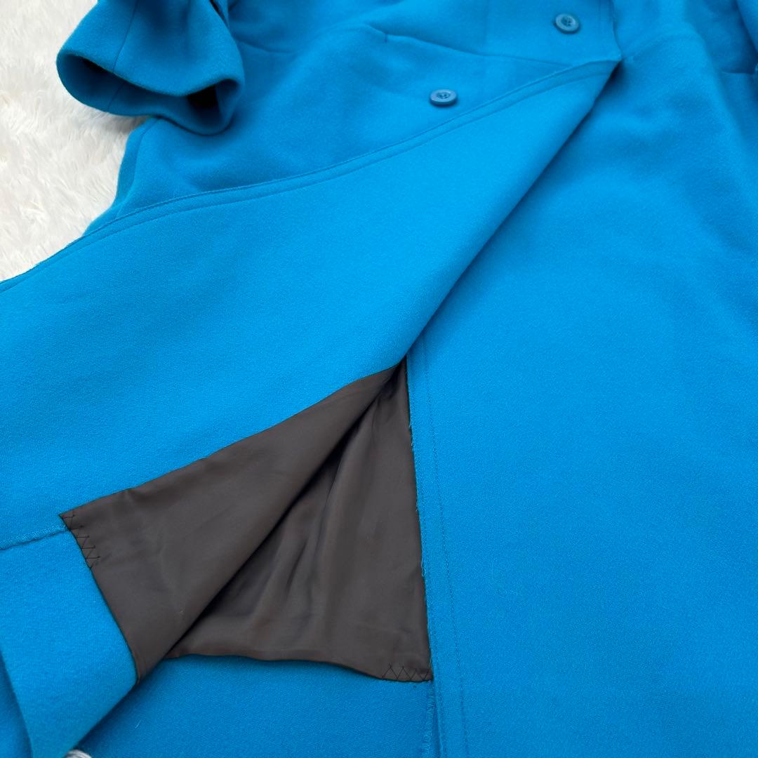 【最終値下げ】メゾンスペシャル　ウール100%コート　青