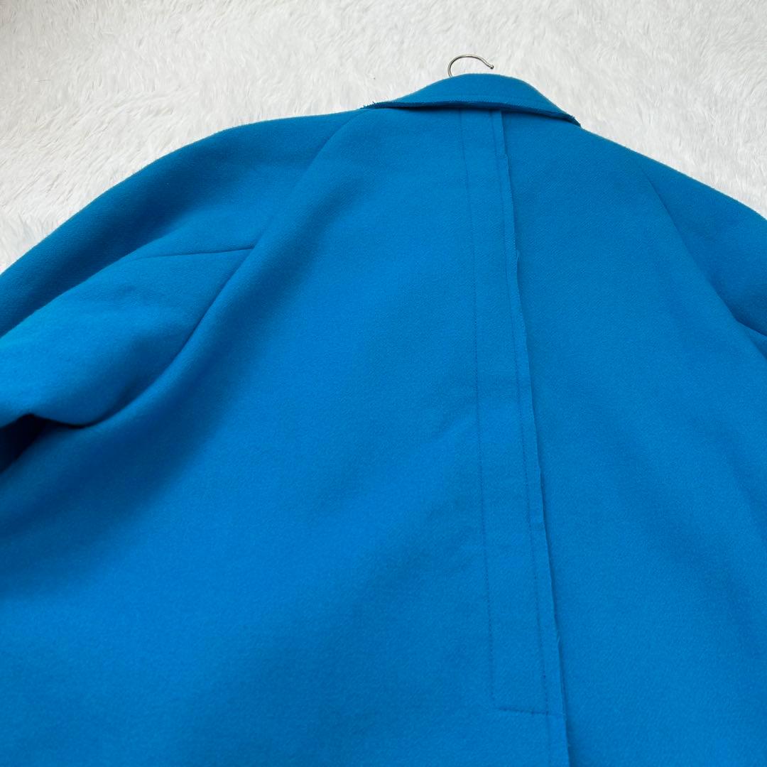 【最終値下げ】メゾンスペシャル　ウール100%コート　青