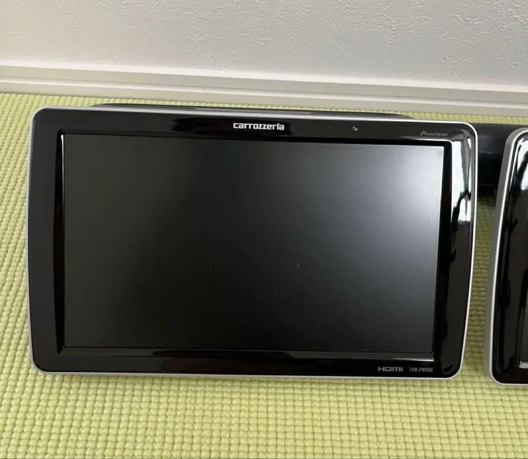 【良品】カロッツェリア ヘッドレストモニター2台 TVM-PW900T 通電OK
