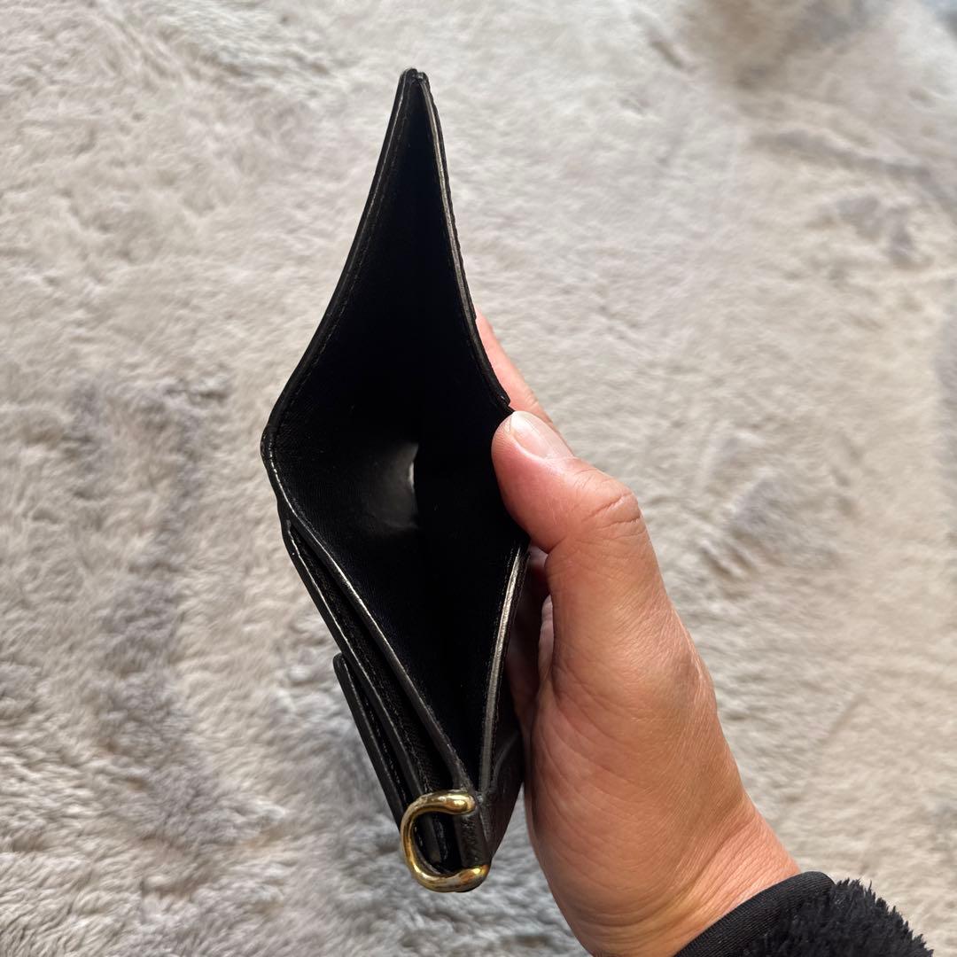 GENTIL BANDIT ブラックカモ 二つ折り財布 ゴールド金具
