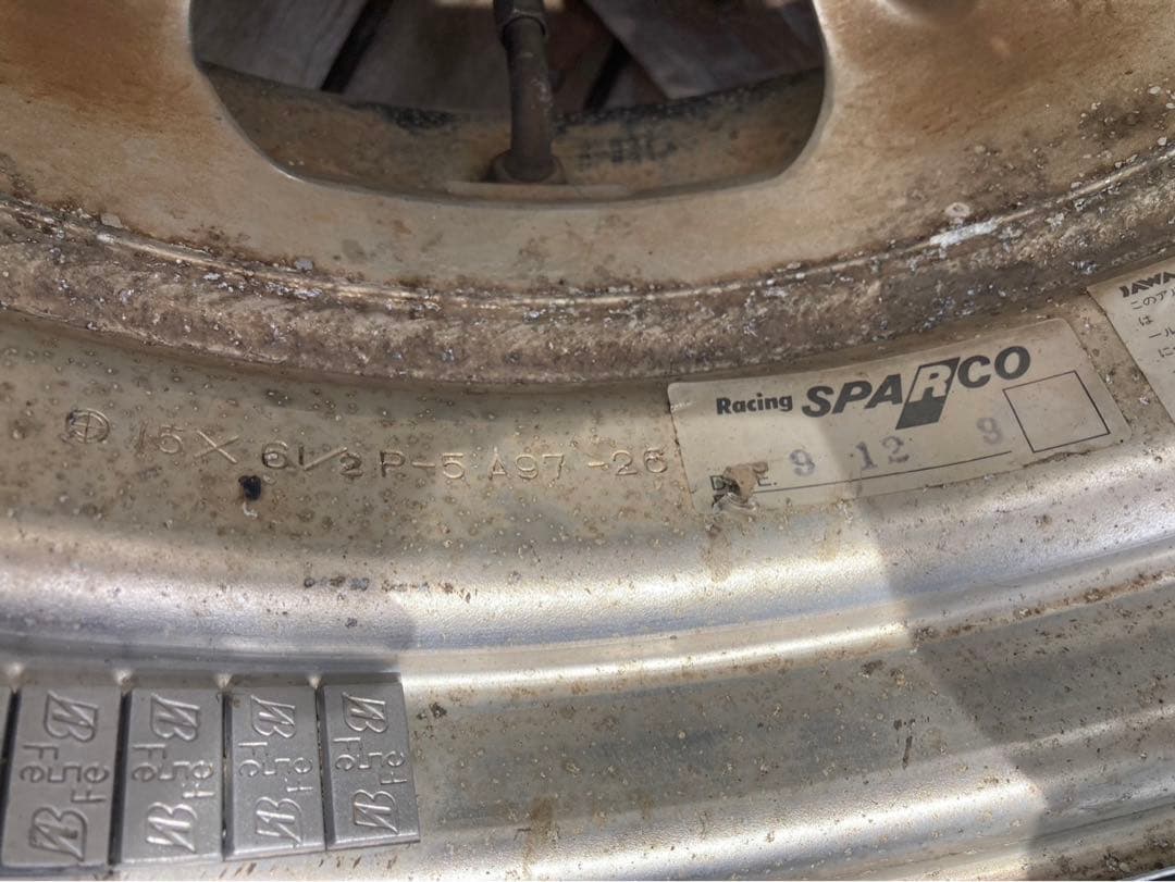 希少 Racing SPARCO ホイール 4本　15インチ