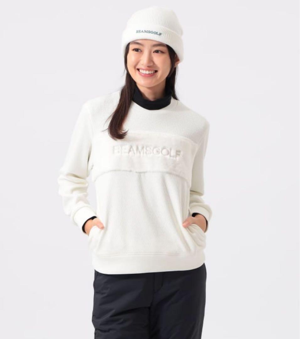 ORANGE LABEL / フェイクファー コンビ プルオーバー．