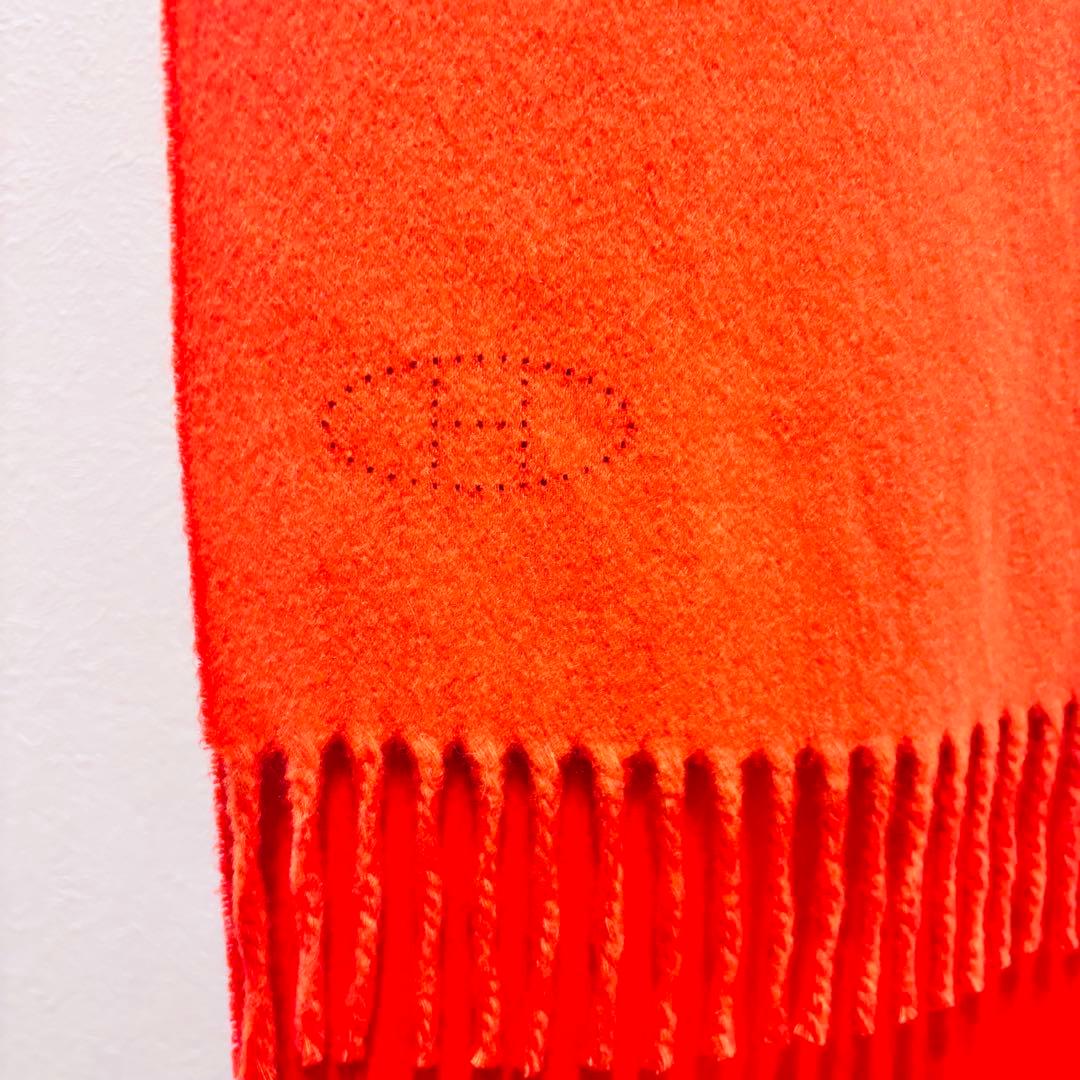 エルメス　カシミヤマフラー　カシミヤ100%