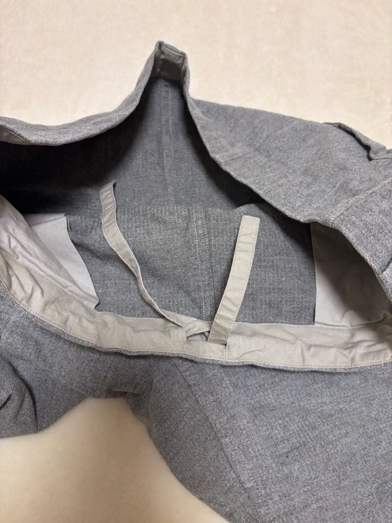 えみおわす ウールコットン タックパンツ