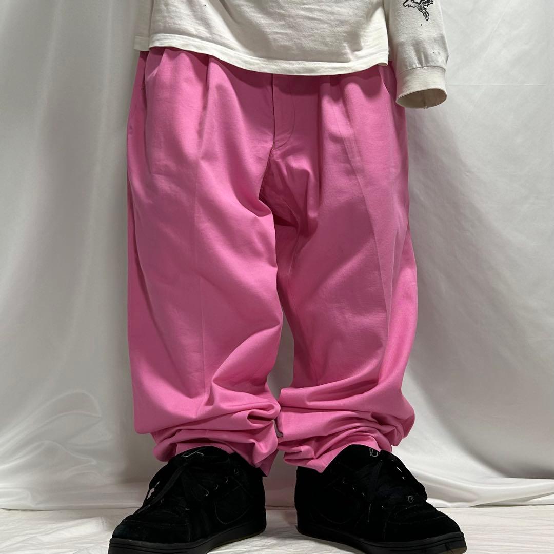 希少モデル 00s Evisu 2タック センタープレス スラックス カモメ