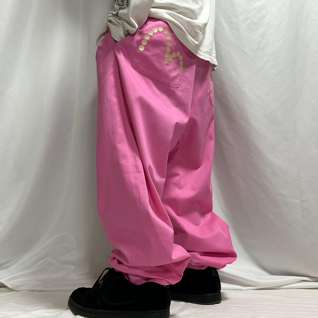 希少モデル 00s Evisu 2タック センタープレス スラックス カモメ