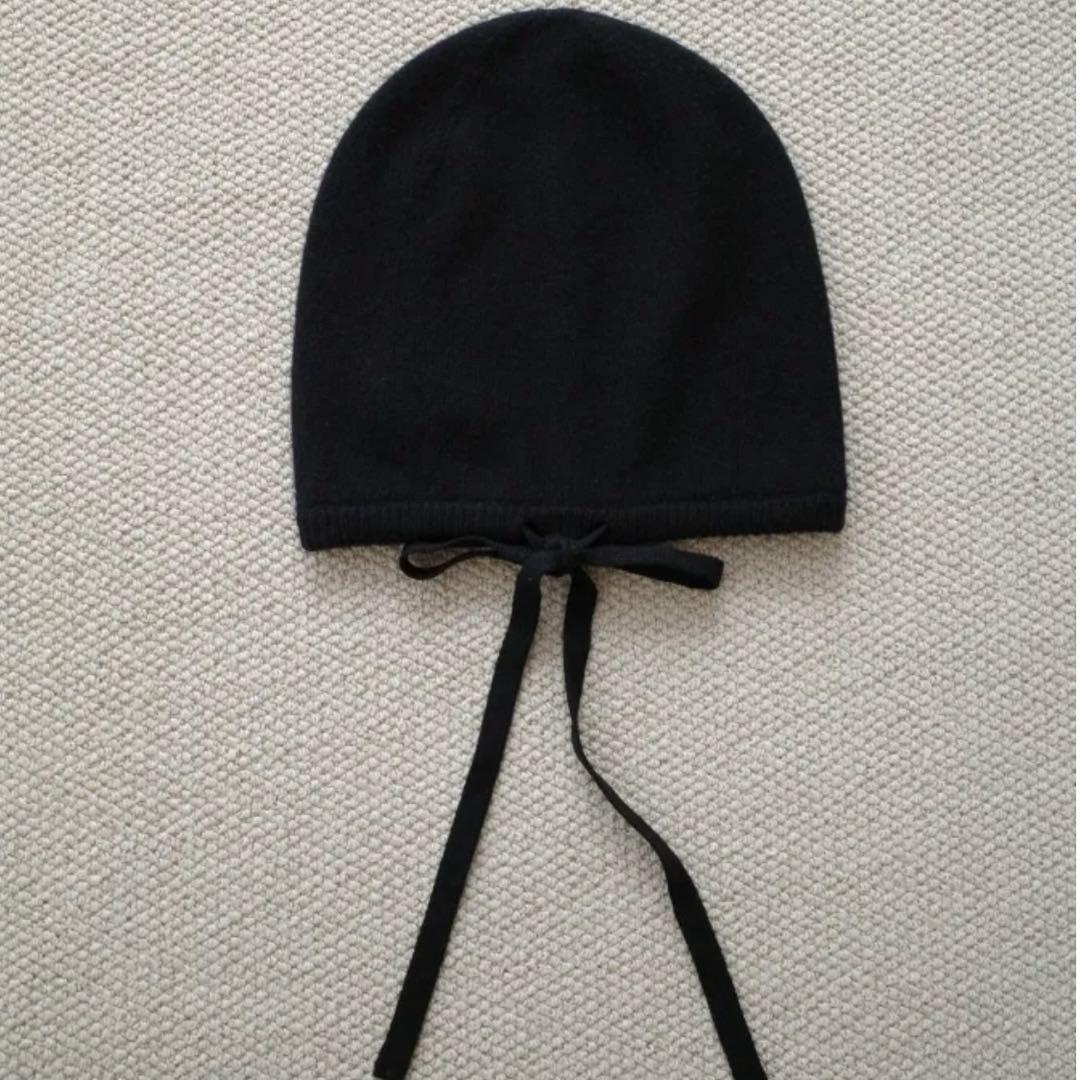 帽子 Backtail Knit Beanie black/ROSARYMOON