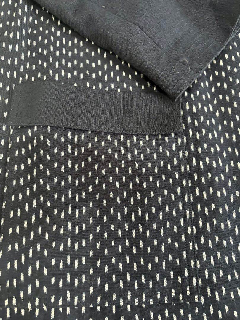 久留米絣 風ののおくりもの ネイビー ロングコート