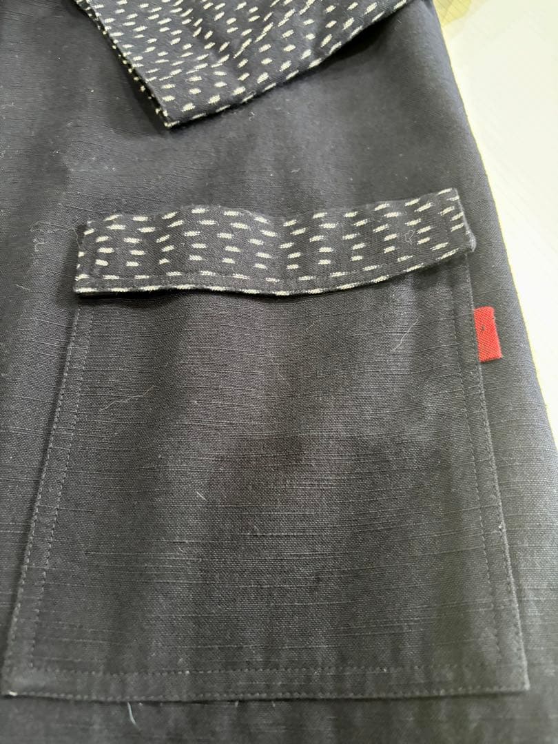 久留米絣 風ののおくりもの ネイビー ロングコート