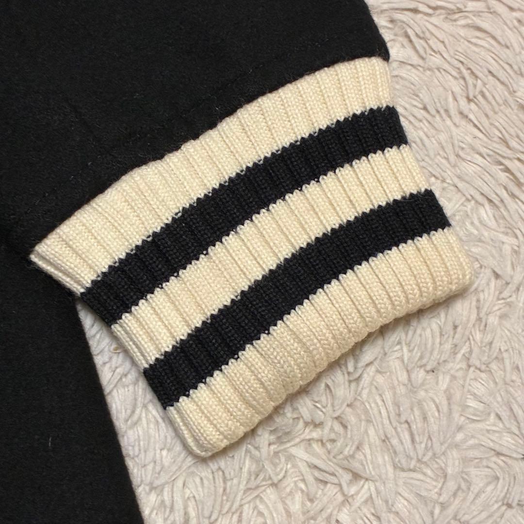 クレージュ21 スタジャン ウール100% フードジャケット　ロングコート