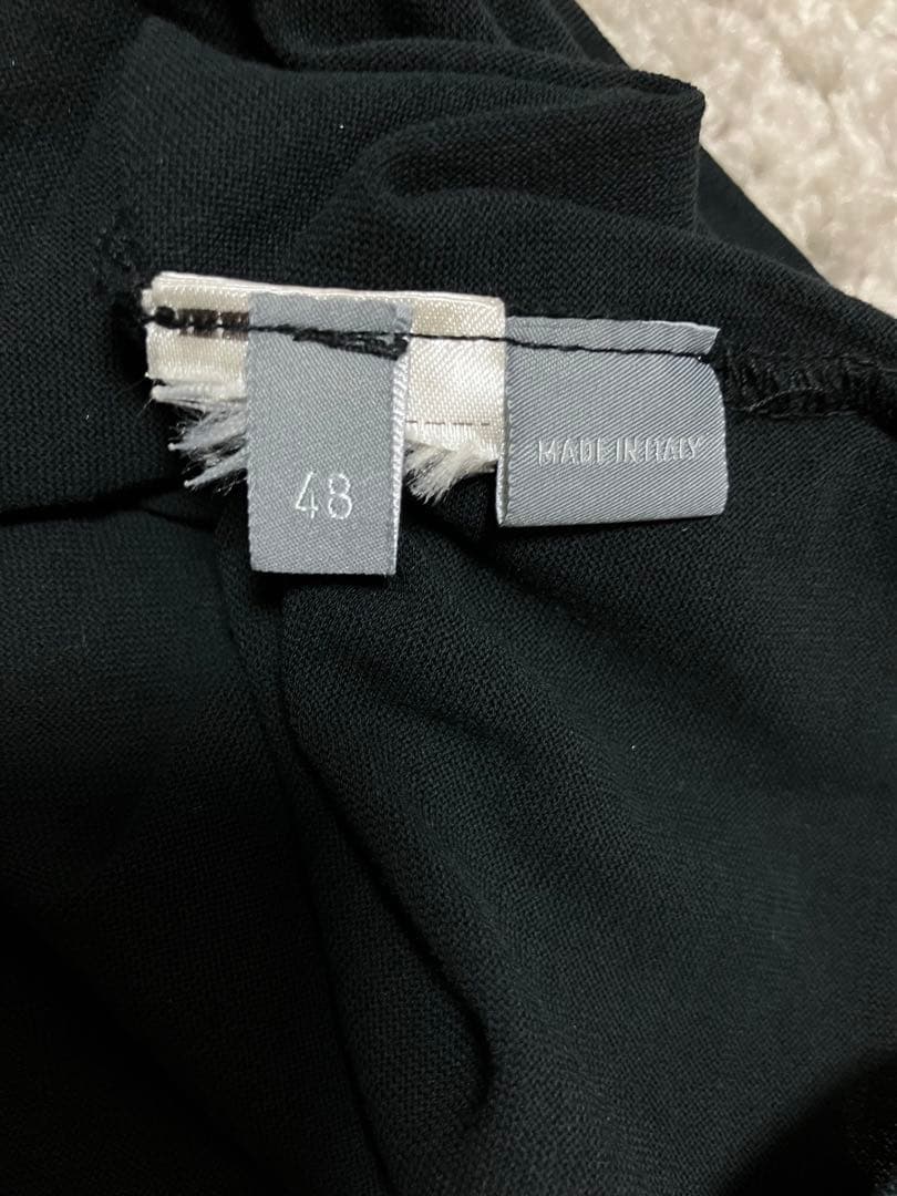 【送料無料】ZANONEザノーネのアイスコットンポロシャツ　黒　ブラック　48